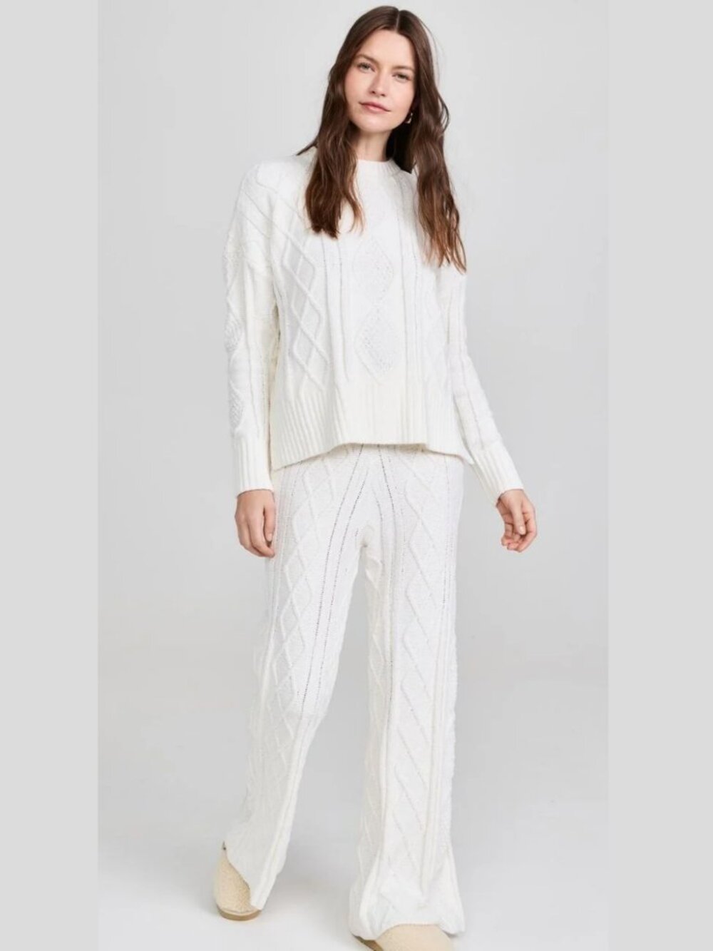 Beach Riot Rayne Cable Knit Pants
